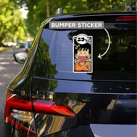 Goku bumper sticker