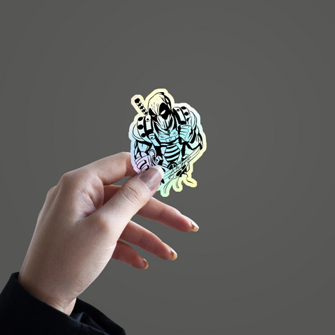 Deadpool Holographic Sticker