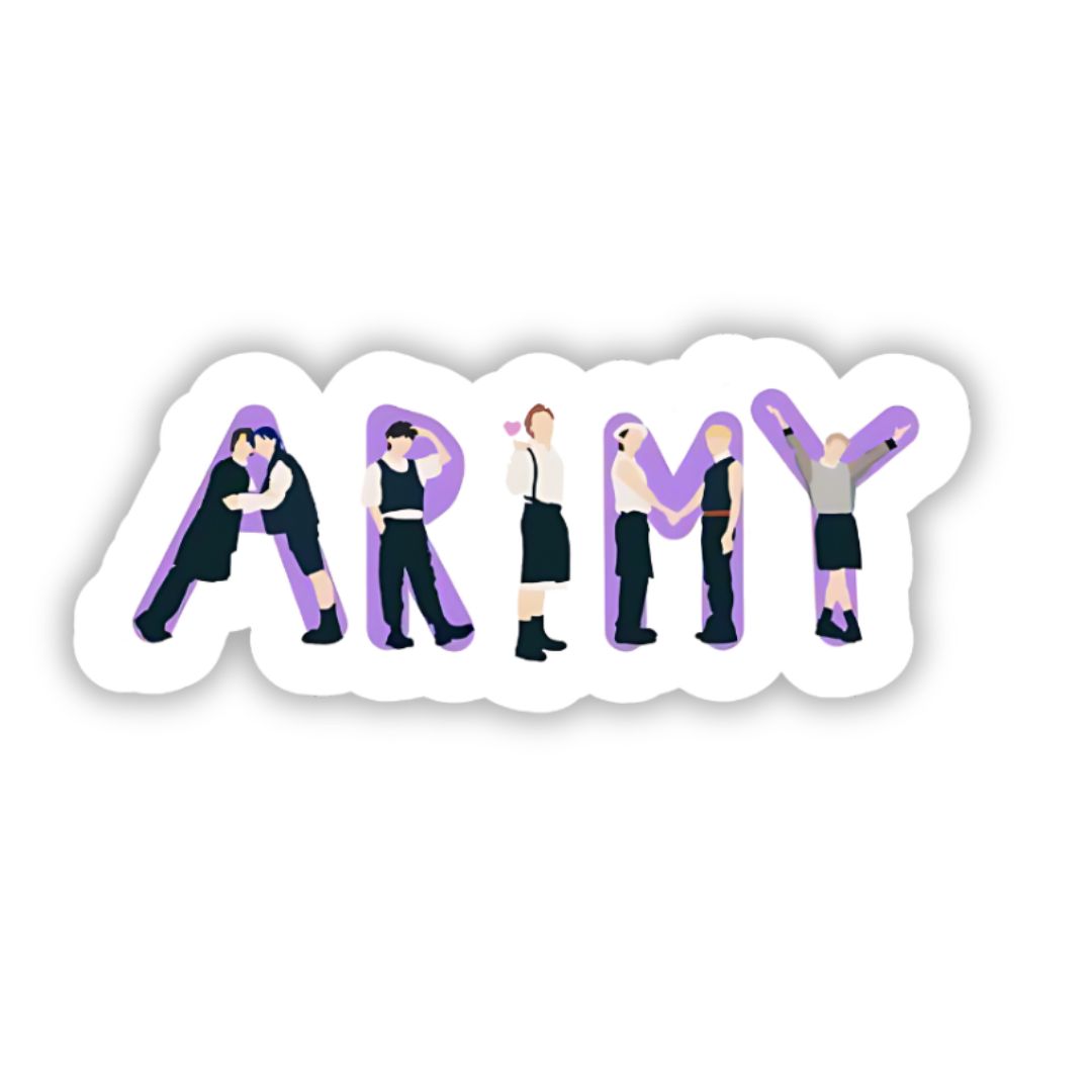 korean singers army bumper sticker