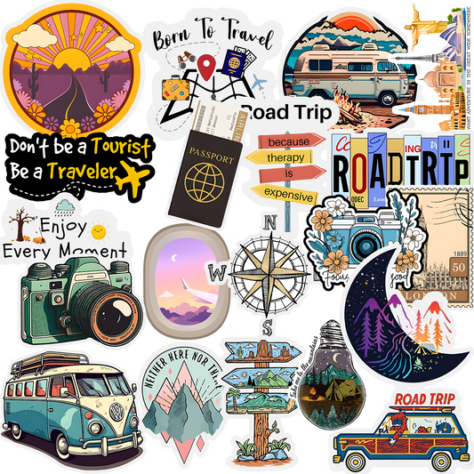 Travelling Stickers Pack (20 Stickers)