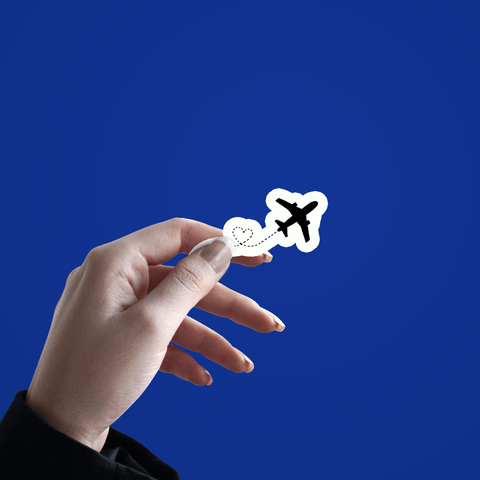 Travelling Aeroplane Sticker