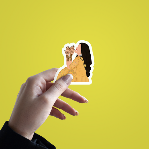 Haldi ceremony Sticker