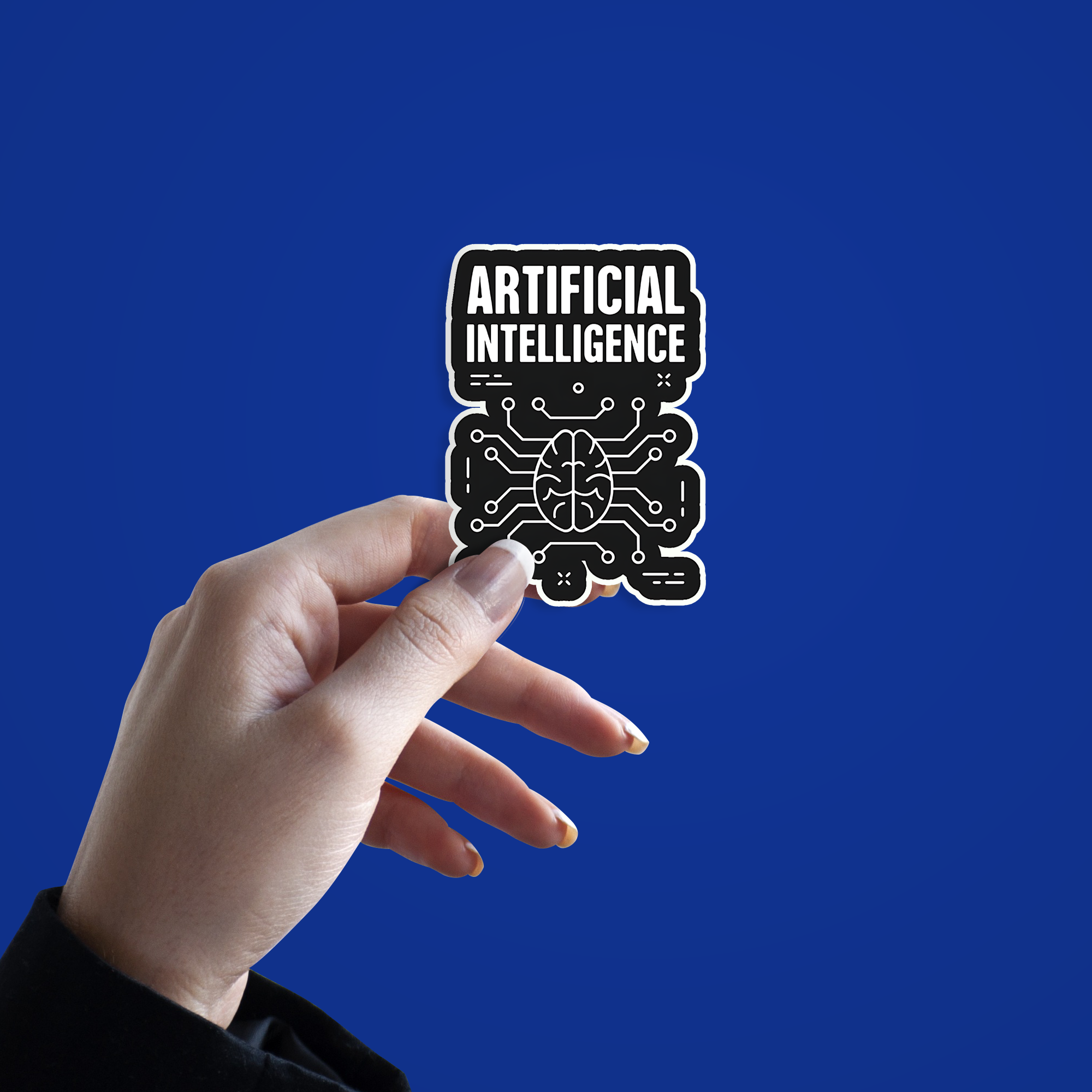 Artificial Intelligence Brain Sticker