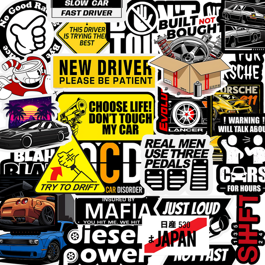 Car Sticker Pack (25 Stickers)