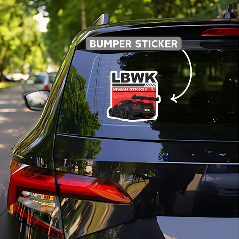 LBWK Nissan GTR-R35 bumper Sticker