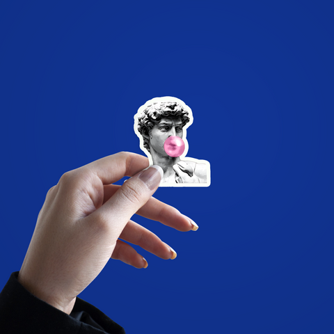 David with bubblegum sticker