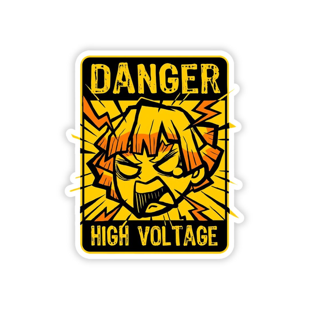 Danger high voltage bumper Sticker