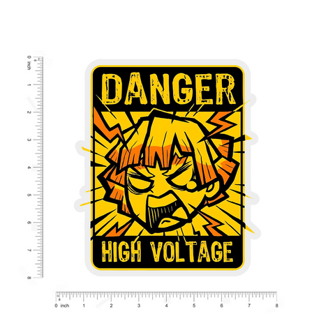 Danger high voltage bumper Sticker