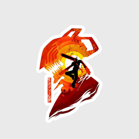 devil hunter Chainsaw man Sticker