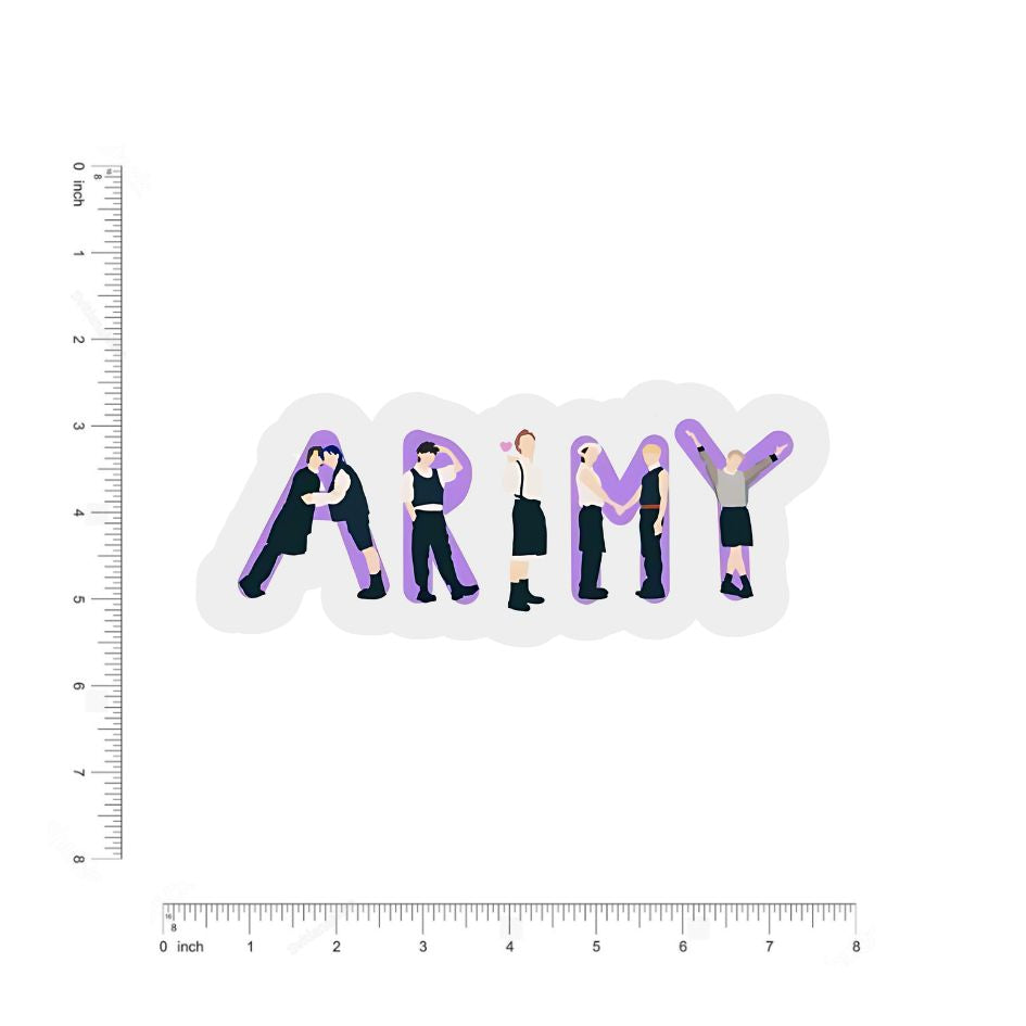 korean singers army bumper sticker