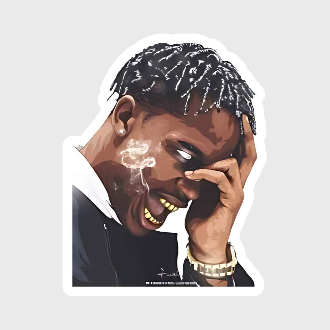 dope Drawings of rapper sticker