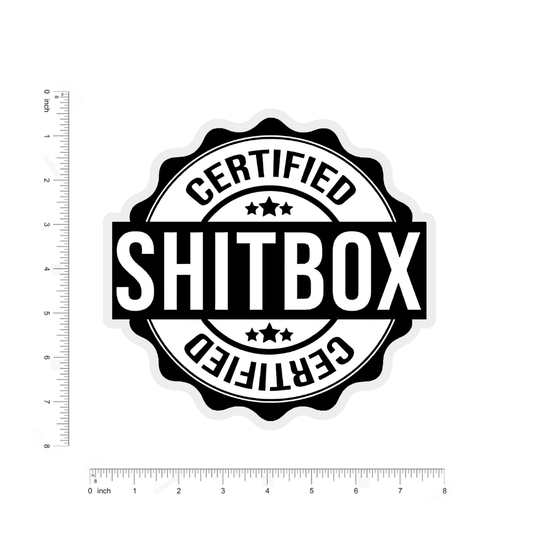 Certified Shitbox bumper Sticker