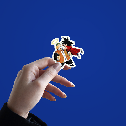 Son Goku And Grandpa Sticker