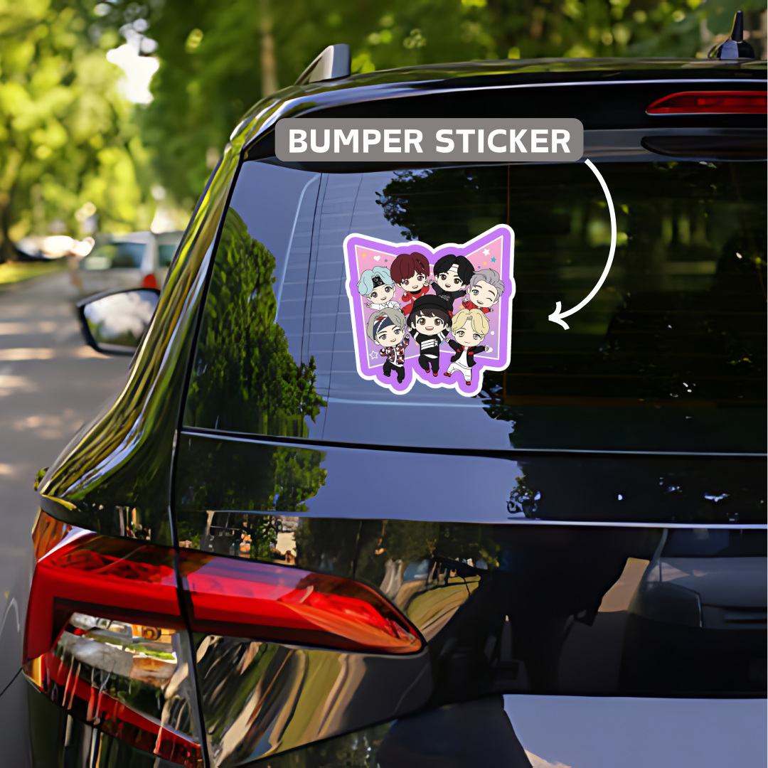 Korean star bumper Sticker