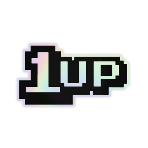 1UP  Holographic Sticker