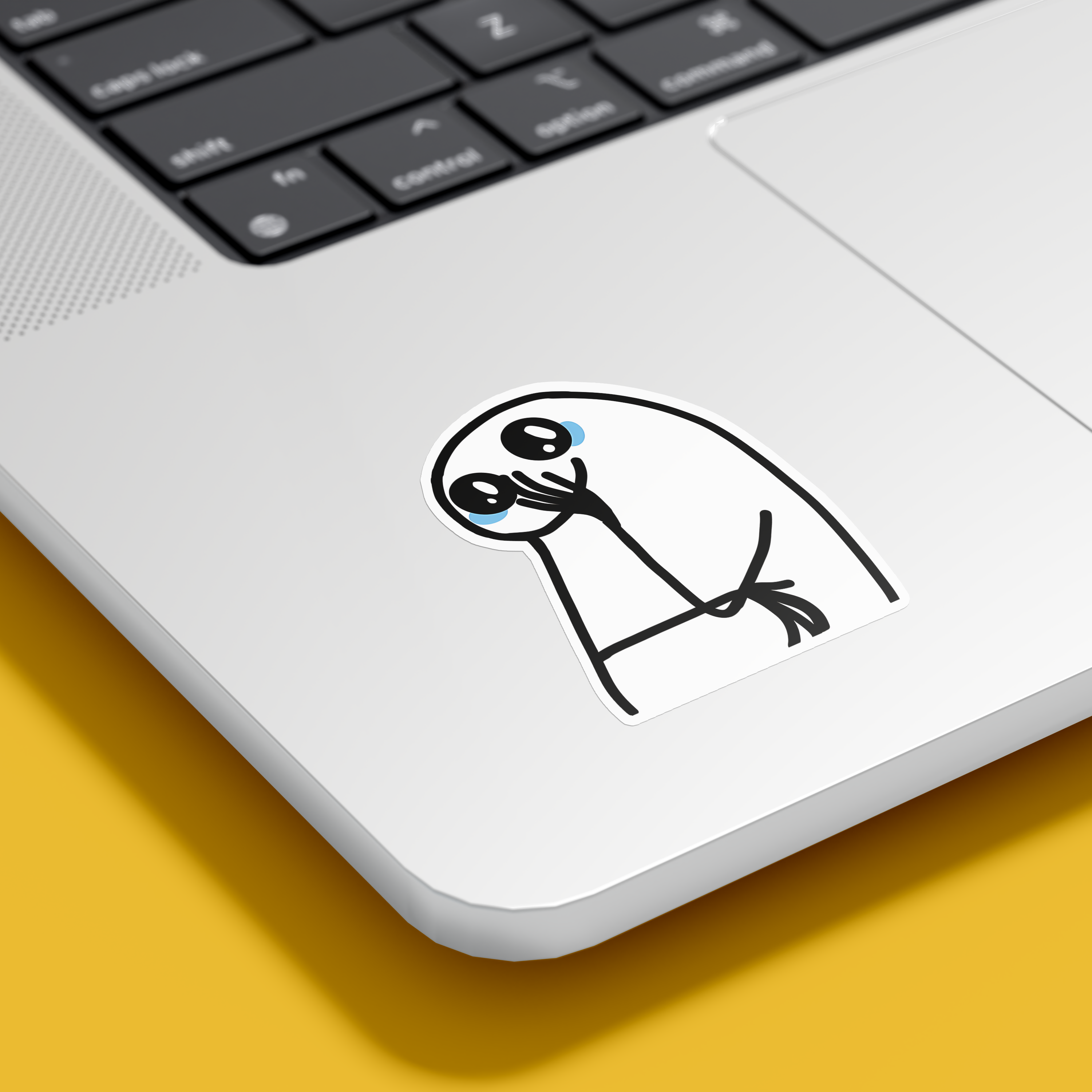 Flork crying Sticker