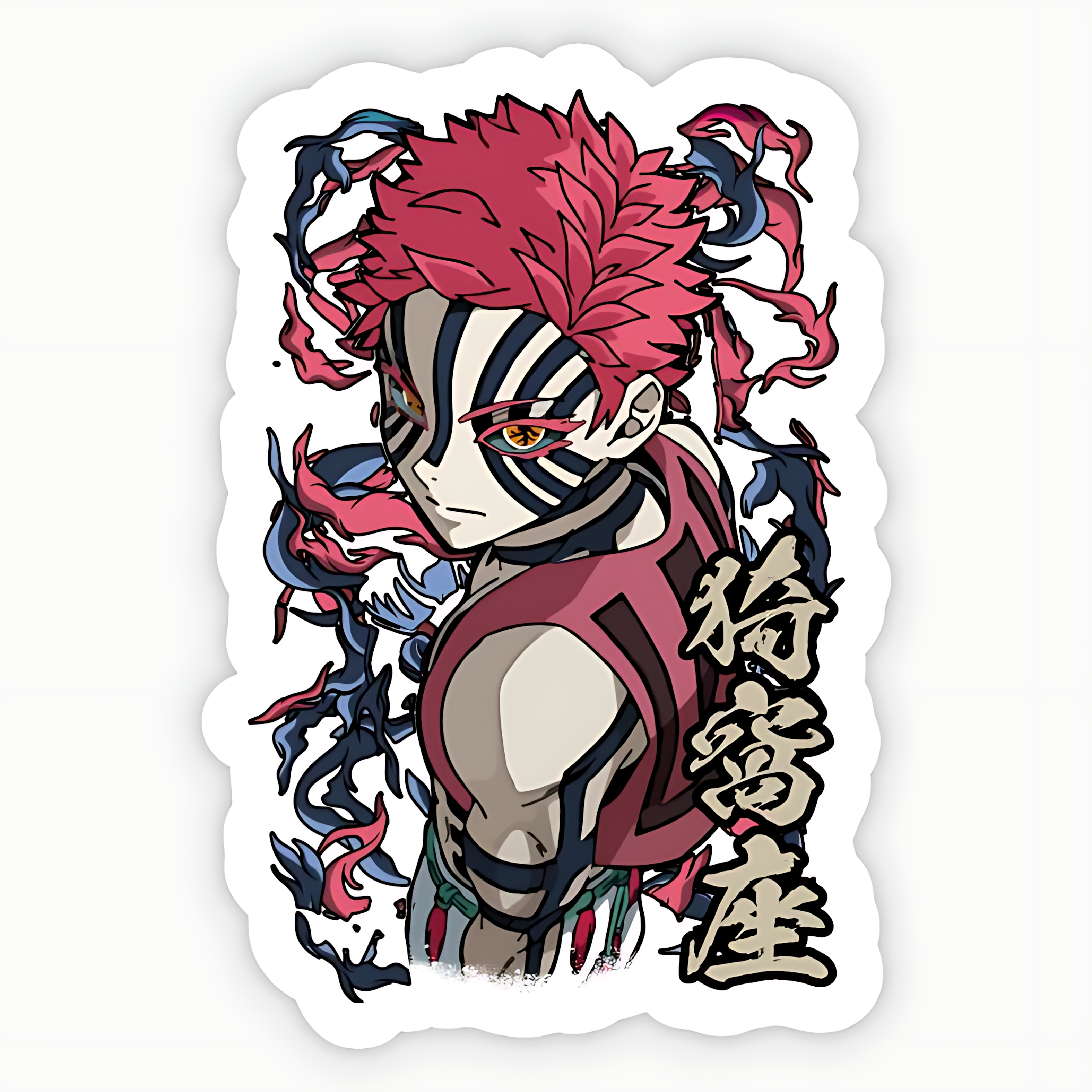 Akaza From Demon Slayer Sticker