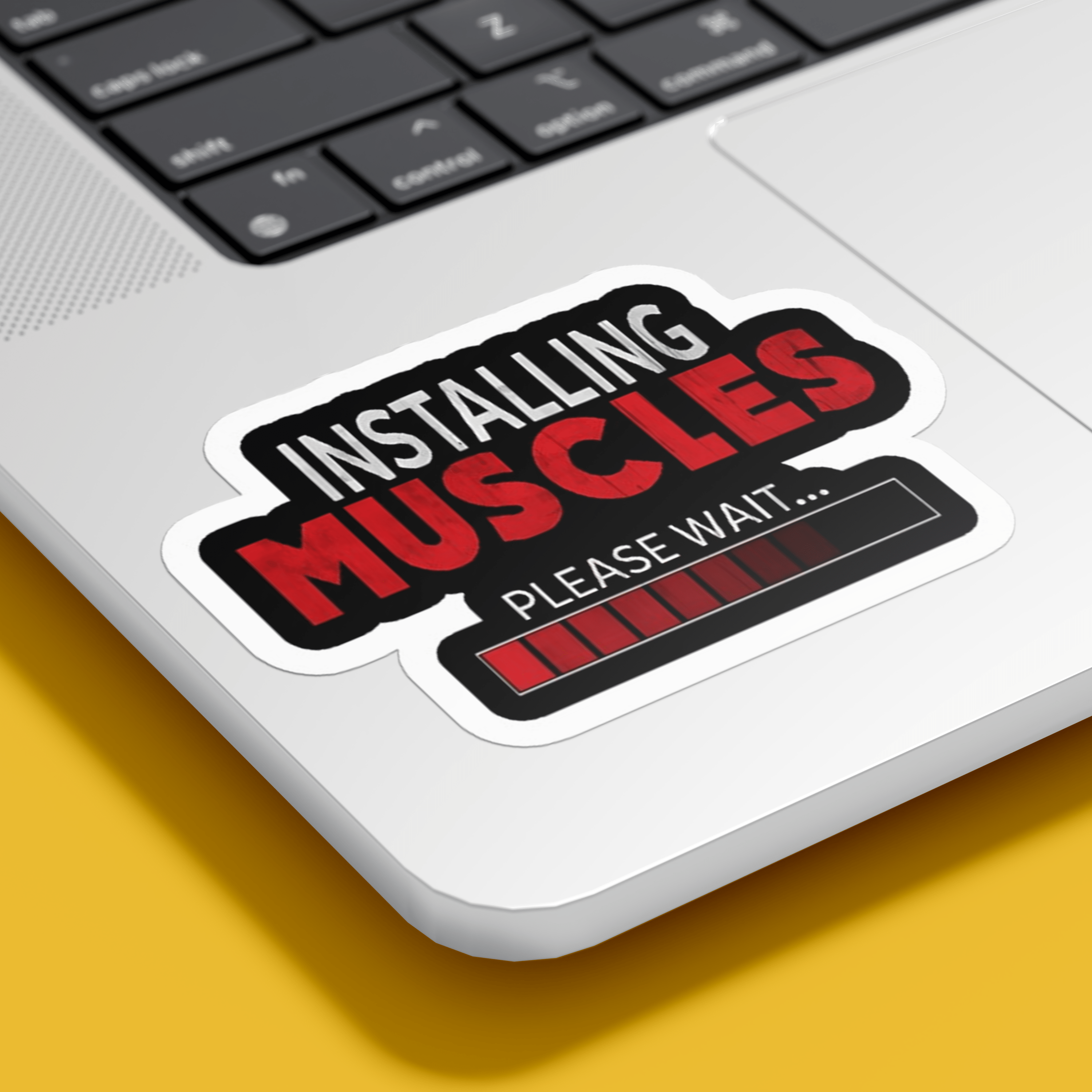 Installing Muscle Sticker