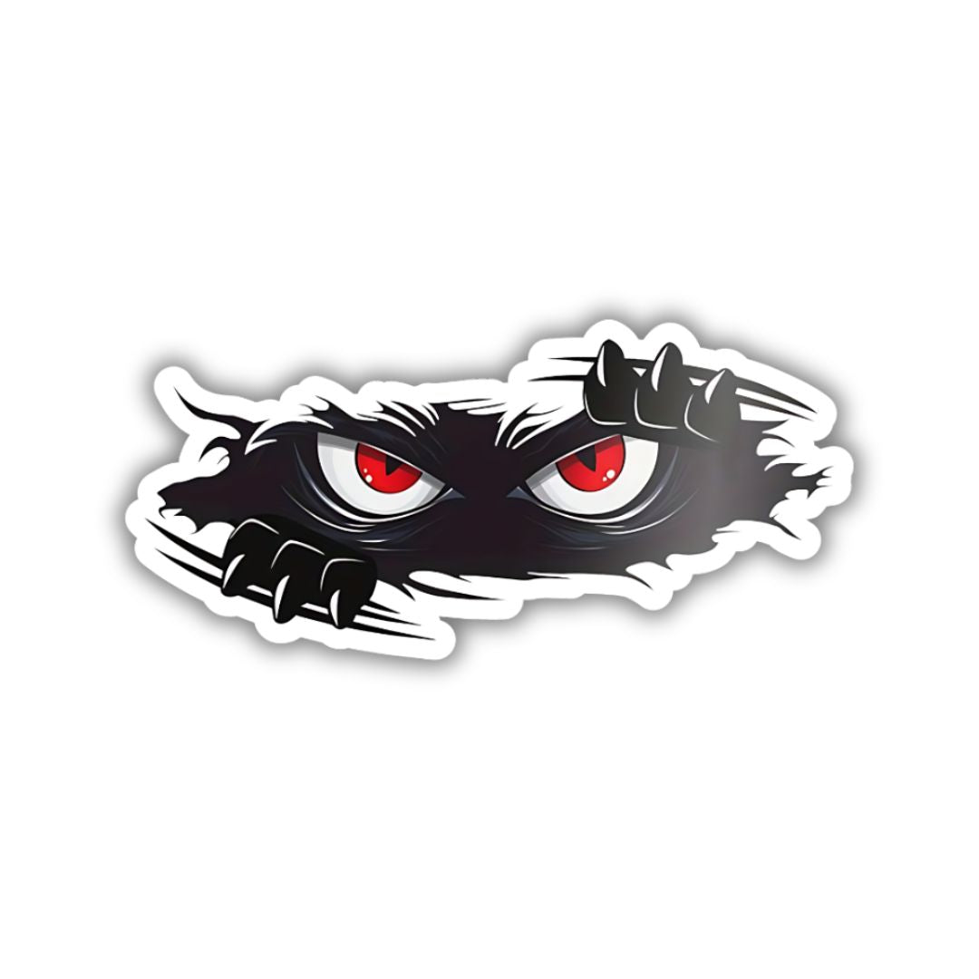 monster eyes bumper sticker