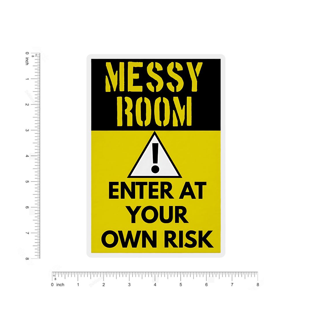 Messy room Bumper Sticker