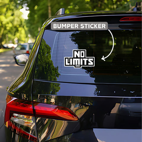 No limits bumper Sticker