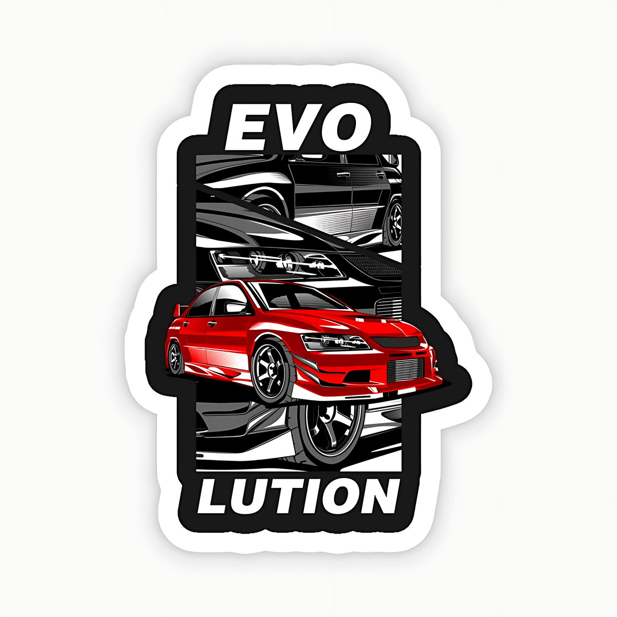 Car Automotive Evolution Sticker