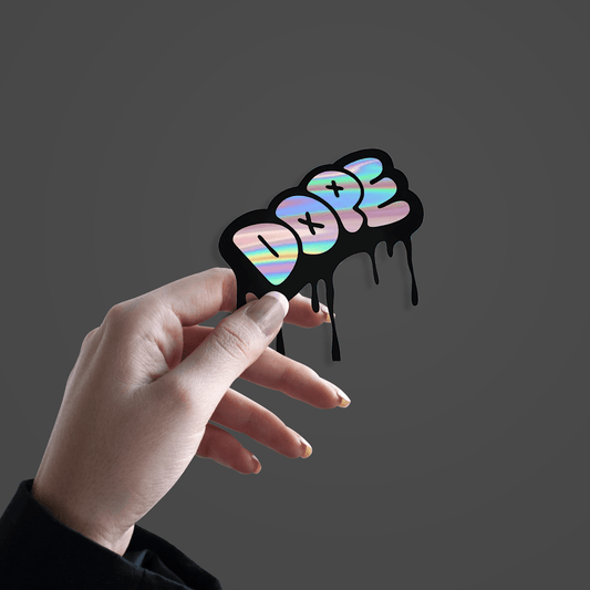 Melting Dope Holographic Sticker