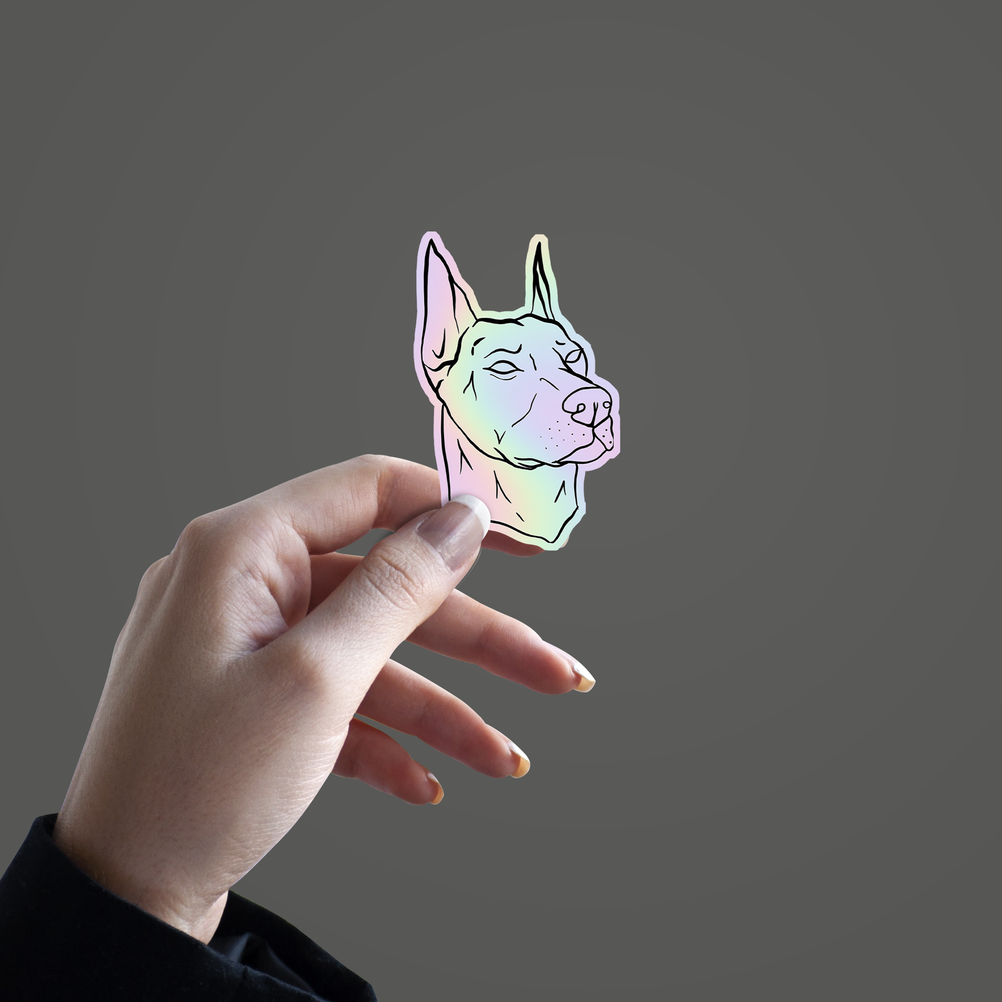 Dog Holographic Sticker