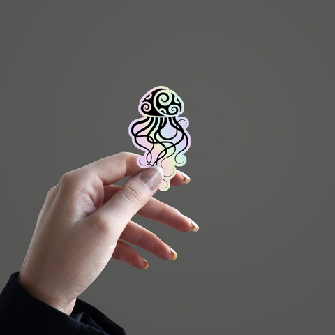 Octopus Holographic Sticker