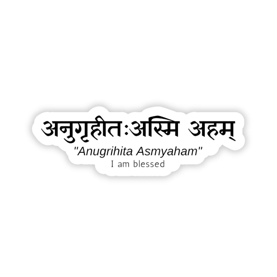 Anugrihita asmyaham bumper Sticker