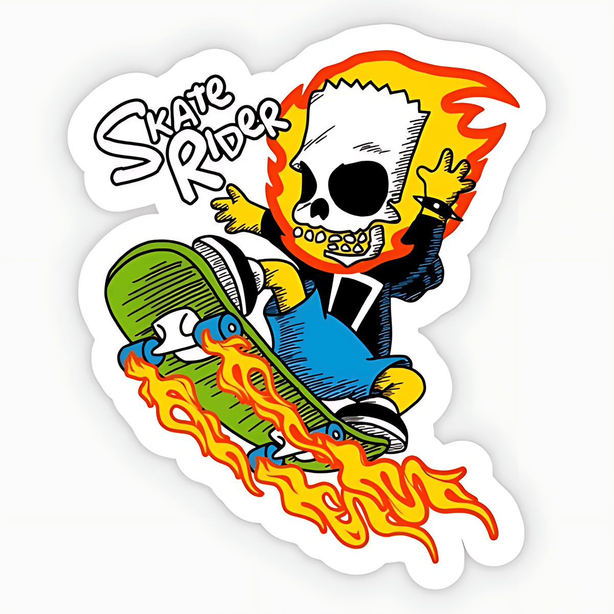 Skate Rider By Buckrogers Sticker