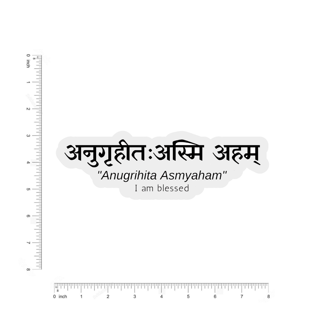 Anugrihita asmyaham bumper Sticker