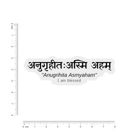 Anugrihita asmyaham bumper Sticker