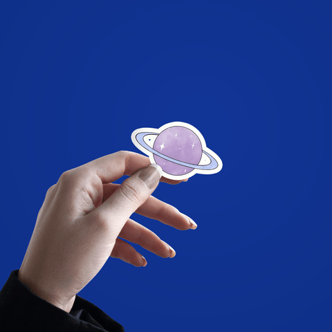 Purple planet Sticker