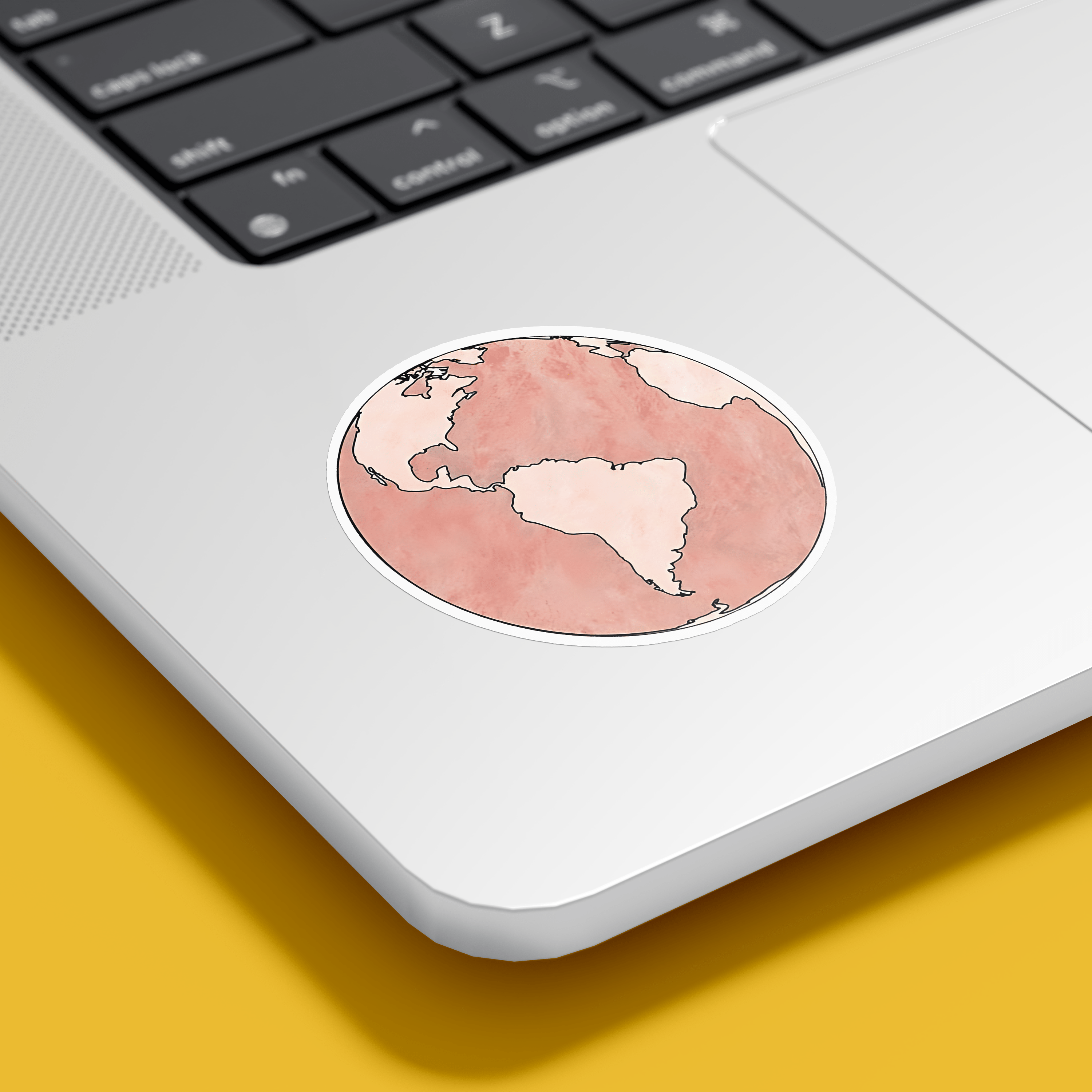 Pink earth Sticker