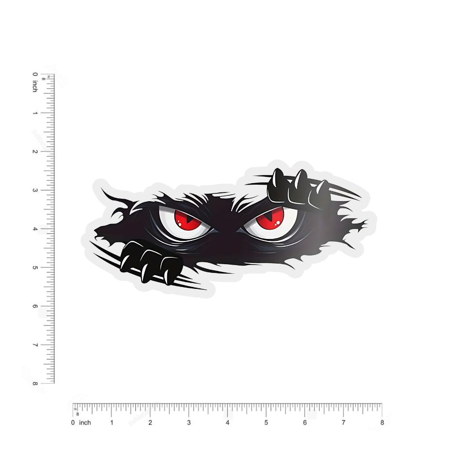 monster eyes bumper sticker