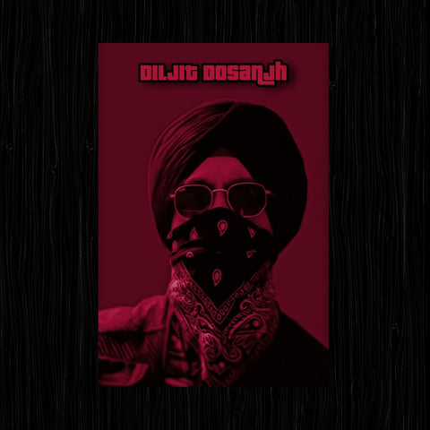 DILJIT DOSANJH COVER FACE Poster