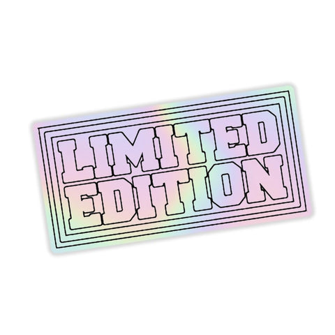 Limited edition  Holographic Sticker