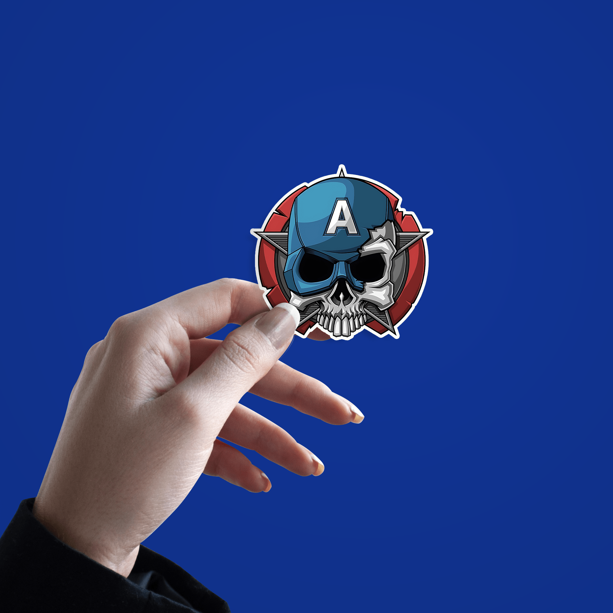 The Skull of a Hero Sticker