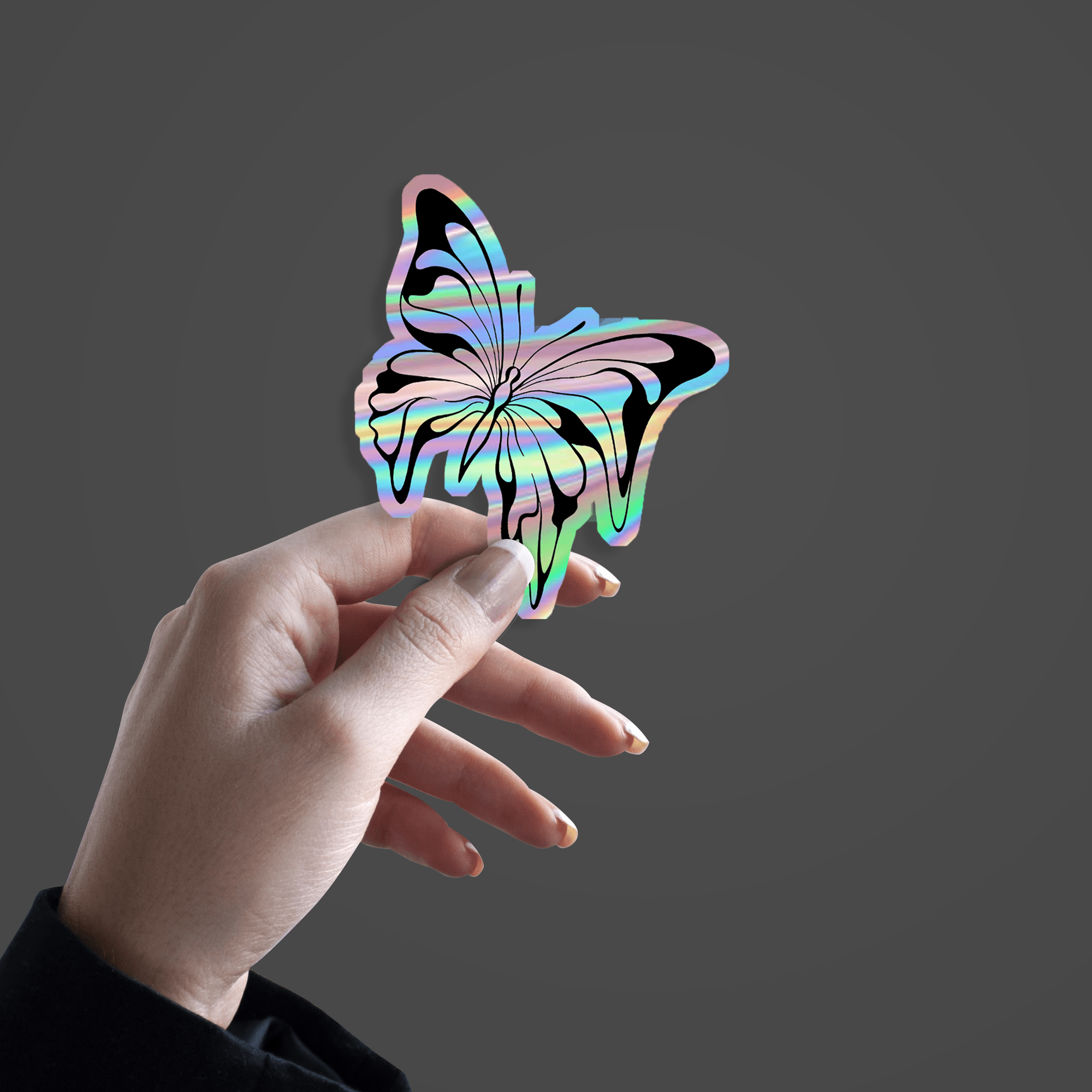 Melting butterfly Holographic Sticker