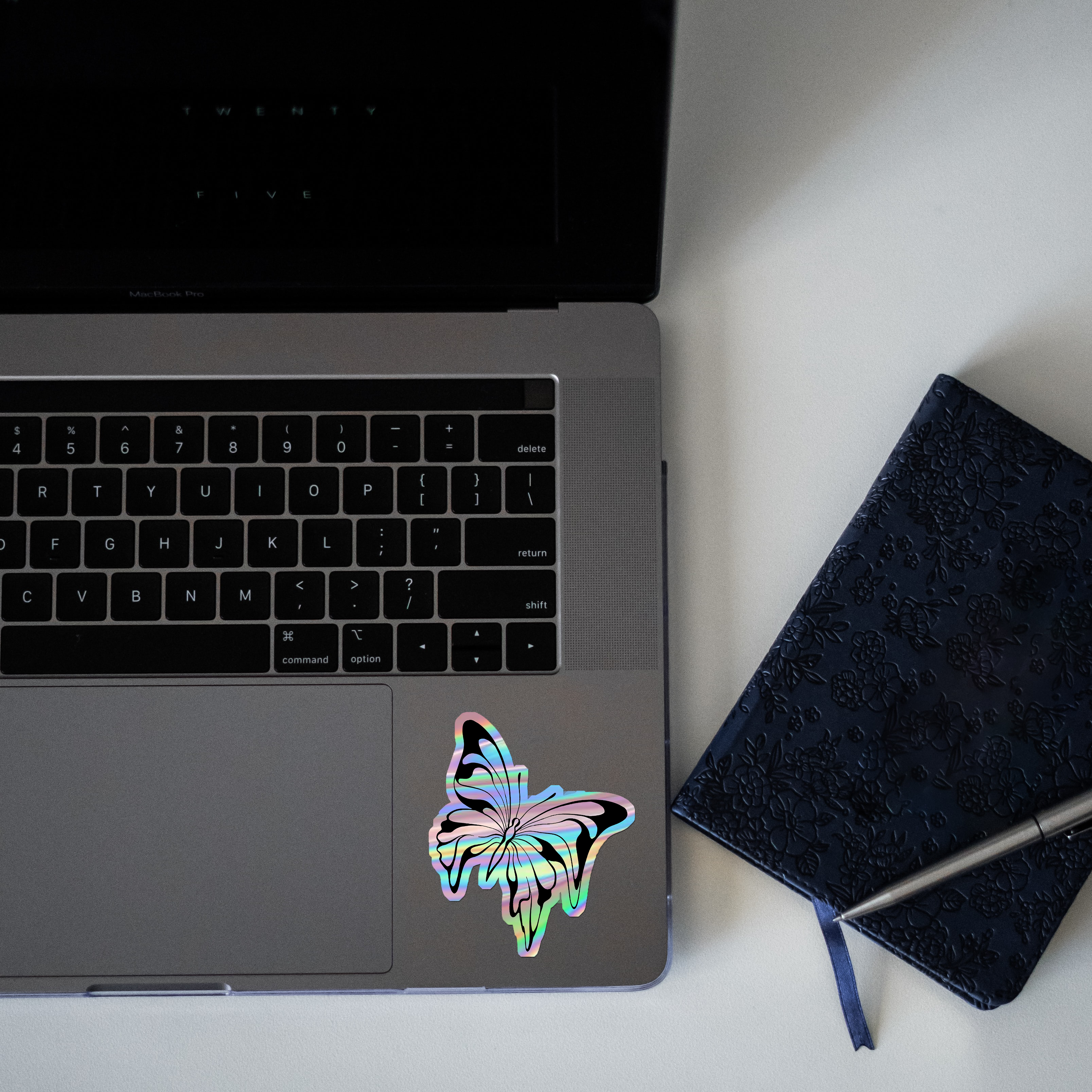 Melting butterfly Holographic Sticker