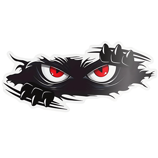 Peeking Monster Car Decals Sticker