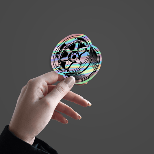 Car Wheel rimWork Holographic Sticker