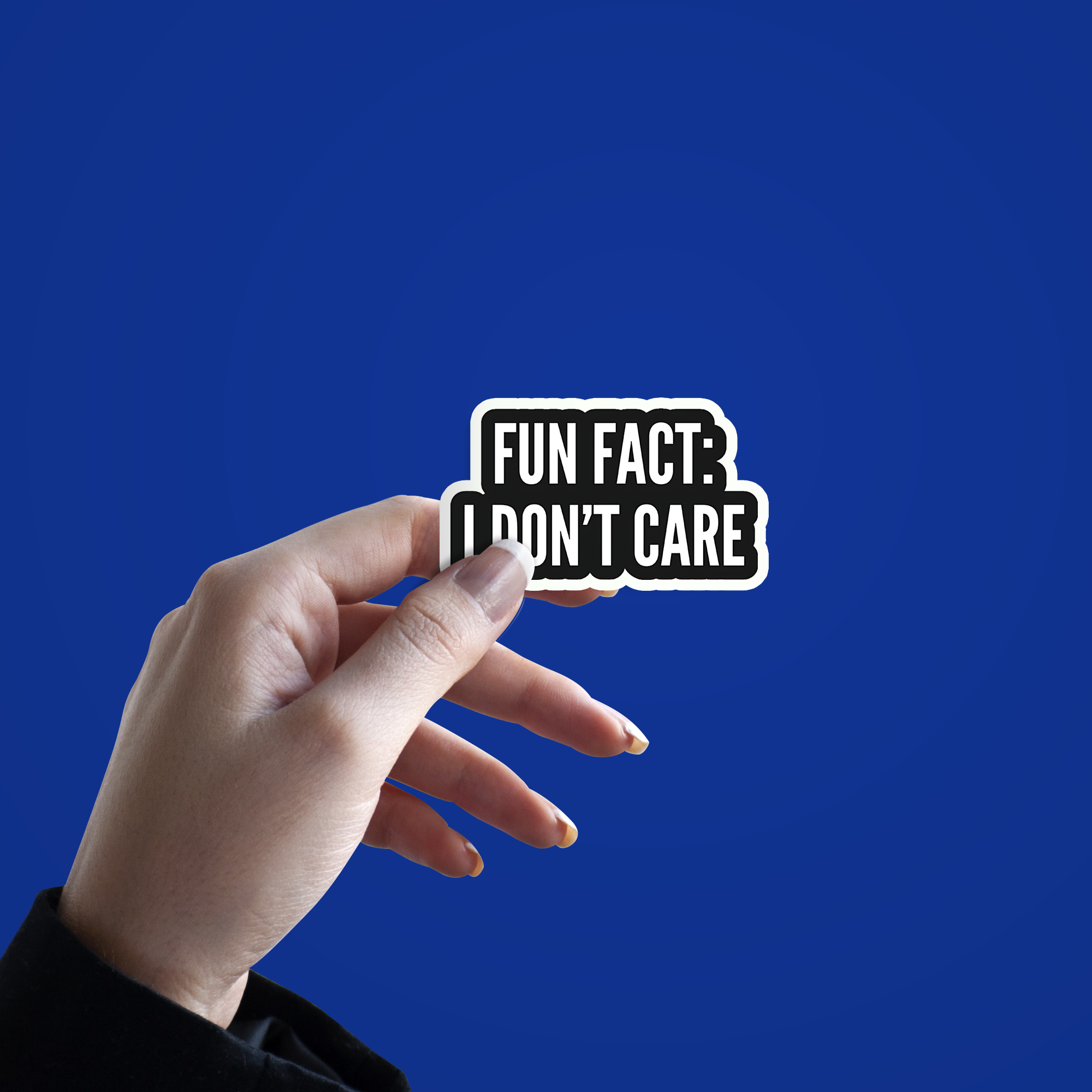 Fun Fact i don't care sticker