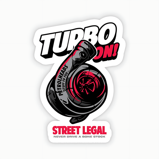 Race Turbo On Sticker