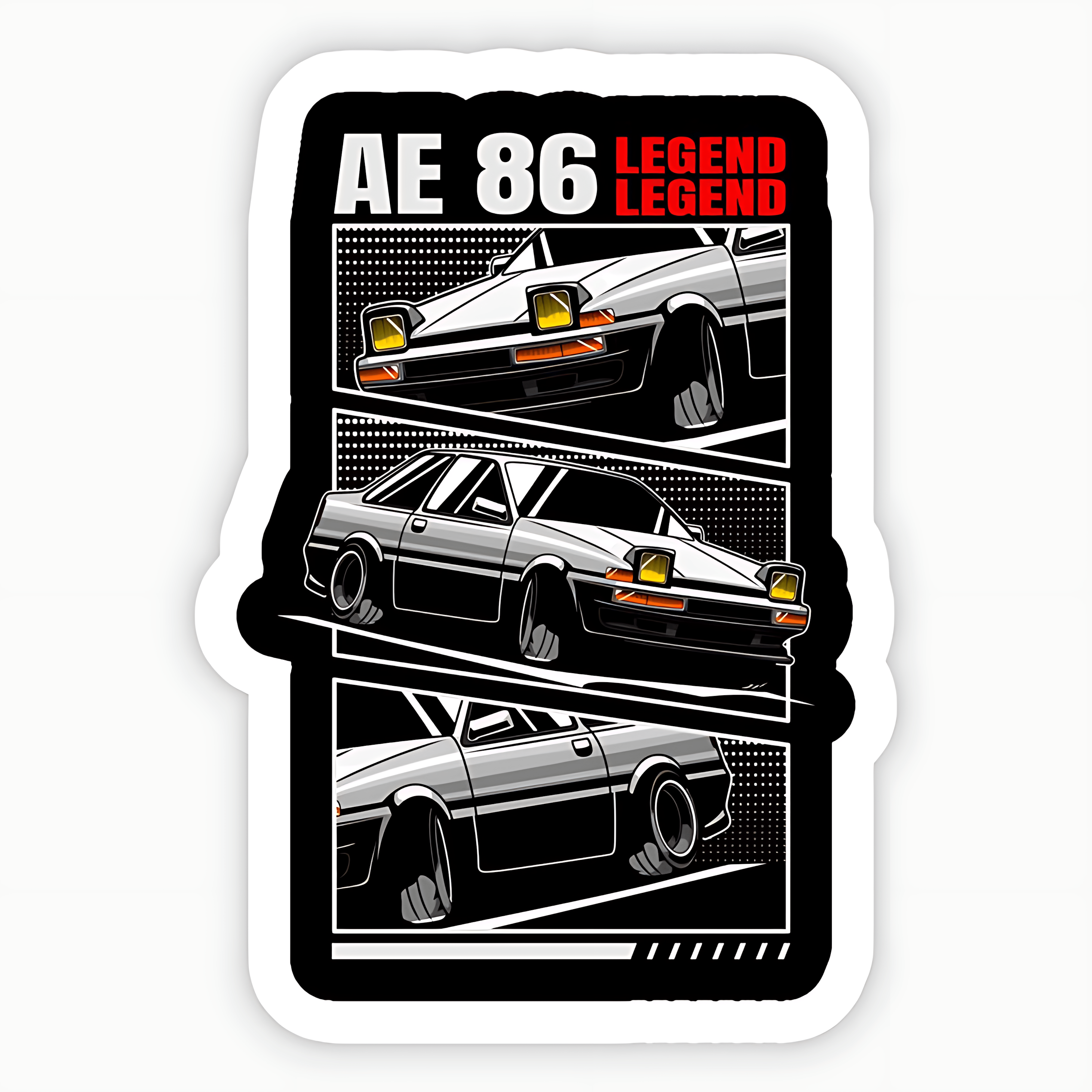 Toyota AE86 Legend Sticker