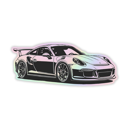 Porche 911 GT3 Holographic Sticker