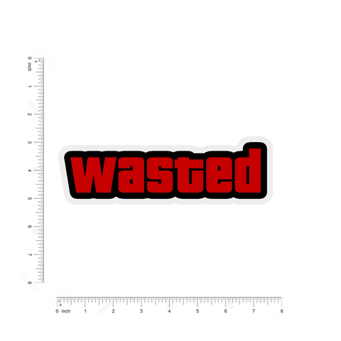 Wasted bumper Sticker