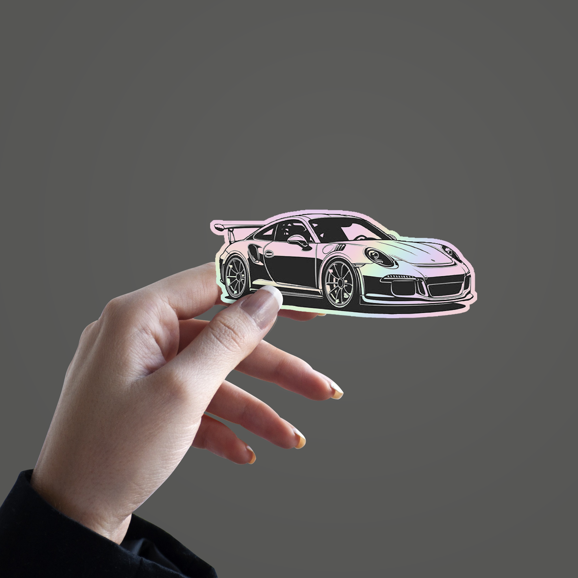 Porche 911 GT3 Holographic Sticker