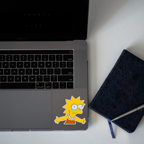 Lisa Simpson Crying Sticker